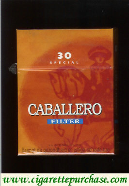 Caballero filter 30 cigarettes Special with big cowboy